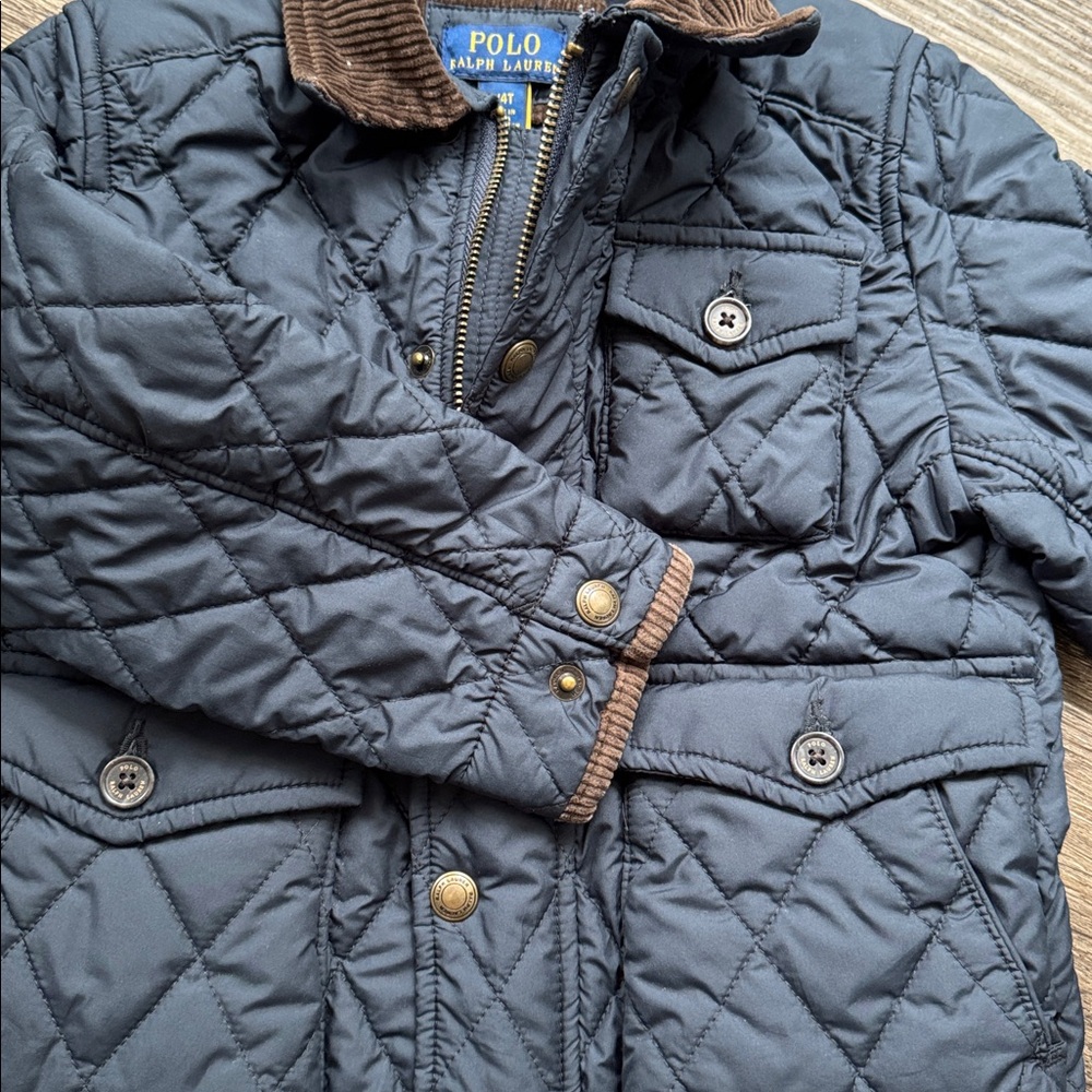 Polo by Ralph Lauren Quilted Black Jacket - Picture 3 of 7